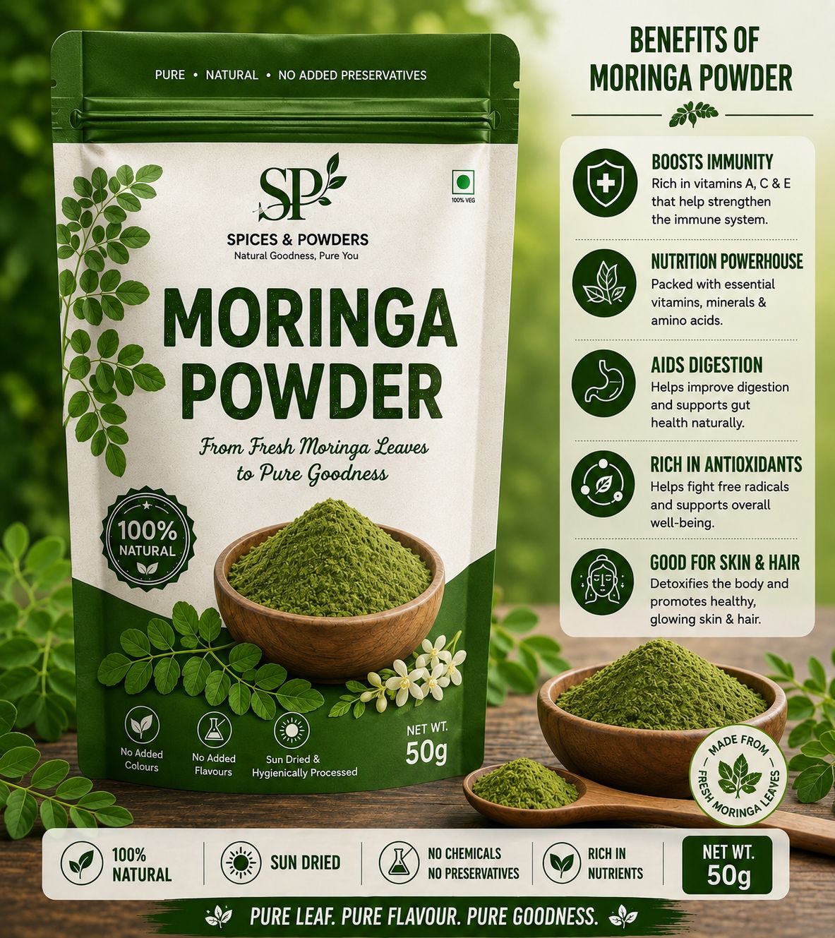 Moringa powder
